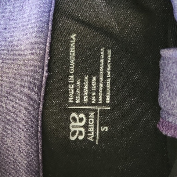 Albion | EUC Active Purple Zip Up Ruffle Peplum Jacket Size S - Picture 6 of 9